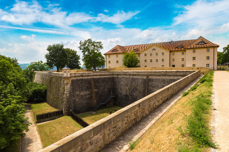 Fortress Petersberg in Erfurt in a beautiful summer day, Germanyのeditorial素材
