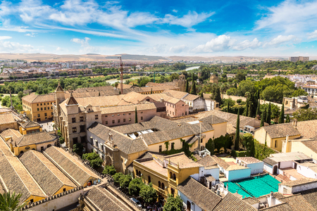Panoramic view of Cordoba in a beautiful summer day, Spainの写真素材