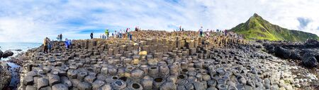NORTHERN IRELAND, UNITED KINGDOM - JUNE 14, 2016: Giant's Causeway in a beautiful summer day, Northern Ireland on June 14, 2016のeditorial素材