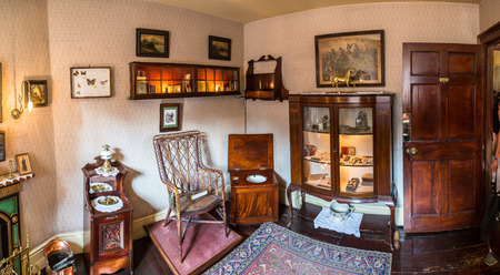 LONDON, UNITED KINGDOM - JUNE 14, 2016: Sherlock Holmes Museum, 221 Baker street in London, England, United Kingdom on June 14, 2016のeditorial素材