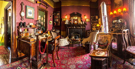 LONDON, UNITED KINGDOM - JUNE 14, 2016: Sherlock Holmes Museum, 221 Baker street in London, England, United Kingdom on June 14, 2016のeditorial素材