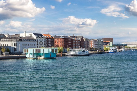 City centre in Copenhagen, Denmark in a sunny dayの写真素材