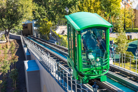 Funicular railway in Odessa, Ukraine in a beautiful summer dayの写真素材