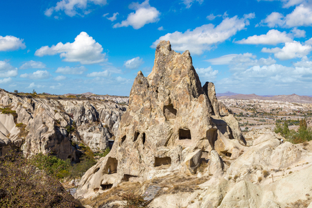 Goreme - open air museum, Cappadocia, Turkey in a beautiful summer dayのeditorial素材