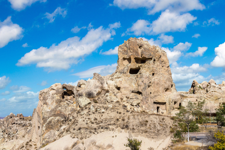 Goreme - open air museum, Cappadocia, Turkey in a beautiful summer dayのeditorial素材