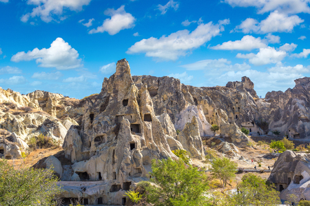 Goreme - open air museum, Cappadocia, Turkey in a beautiful summer dayのeditorial素材
