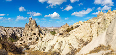 Goreme - open air museum, Cappadocia, Turkey in a beautiful summer dayのeditorial素材