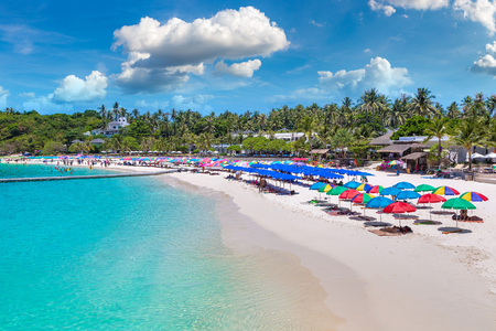Racha (Raya) resort island near Phuket island, Thailand in a summer dayの写真素材