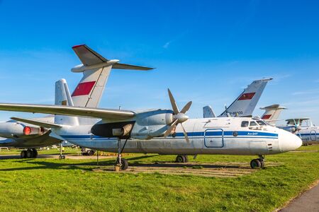KIEV, UKRAINE - OCTOBER 6, 2018: Kiev National Aviation Museum in a sunny day next to Zhulyany Airport in Kiev, Ukraineのeditorial素材
