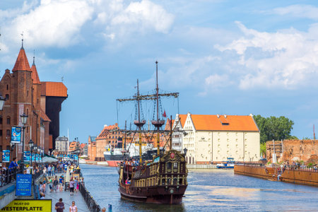 GDANSK, POLAND - JUNE 9, 2014: Gdansk, Poland in a summer day