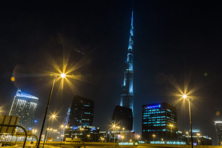 LVIV, UKRAINE - JULY 27, 2014:  Burj Khalifa in Dubai, UAE