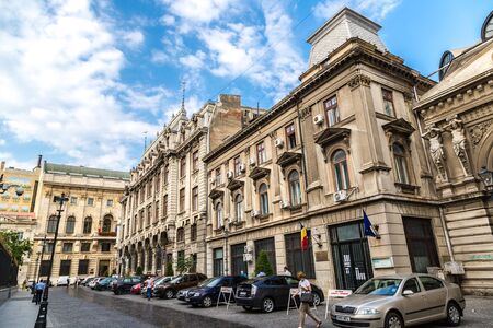 BUCHAREST, ROMANIA - JUNE 15, 2015: Bucharest in a summer day in Romaniaのeditorial素材