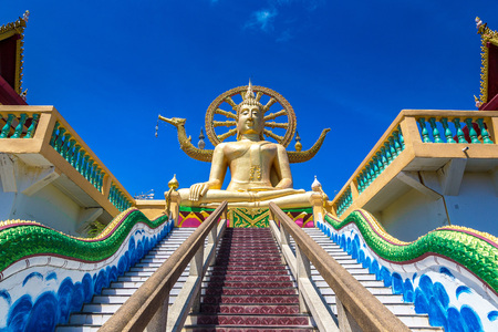 Big Buddha on Koh Samui, Thailand in a summer dayの写真素材