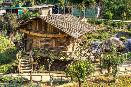 Cat Cat village near Sapa, Lao Cai, Vietnam in a summer dayの写真素材