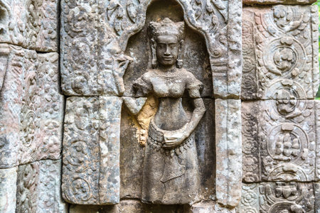 Ta Som temple in complex Angkor Wat in Siem Reap, Cambodia in a summer day