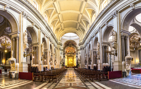 Palermo Cathedral in Palermo, Italy in a beautiful summer dayのeditorial素材