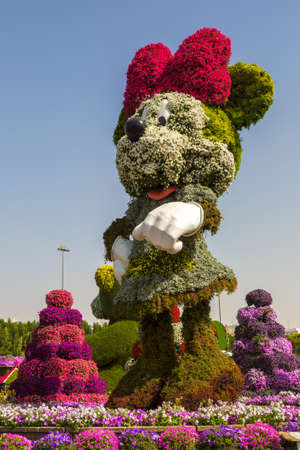 DUBAI, UNITED ARAB EMIRATES - JANUARY 31, 2020: Dubai miracle garden in a sunny day , United Arab Emiratesのeditorial素材