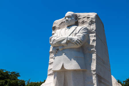 WASHINGTON DC, USA - MARCH 29, 2020: Martin Luther King, Jr. Memorial in Washington DC in a sunny day, USAのeditorial素材