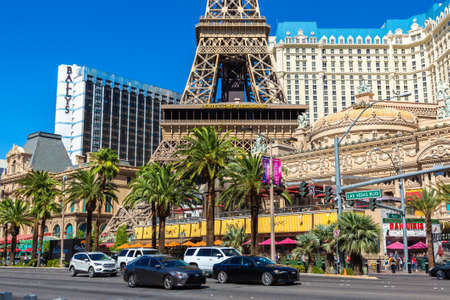 LAS VEGAS, USA - MARCH 29, 2020: Paris Las Vegas hotel and casino in Las Vegas, Nevada, USAのeditorial素材