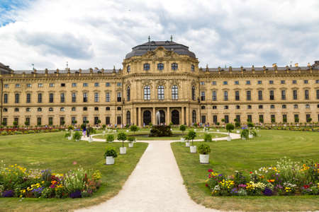 WURZBURG, GERMANY - JUNE 18, 2016: Residenze Palace in Wurzburg in a beautiful summer day, Germanyのeditorial素材