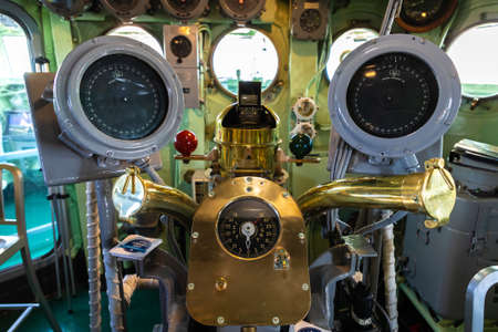 NEW YORK CITY, USA - MARCH 29, 2020: New York Citys Intrepid Sea, Air & Space Museum Complex in New York City, NY, USAのeditorial素材