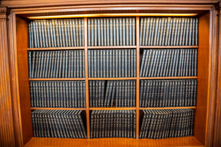 NEW YORK CITY, USA - MARCH 15, 2020: Books at Main reading room of the New York Public Library, New...