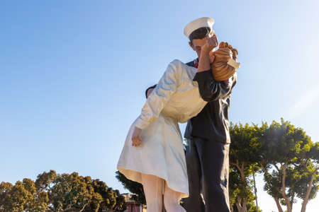 SAN DIEGO, USA - MARCH 29, 2020: Unconditional Surrender Statue in San Diego, California, USAのeditorial素材