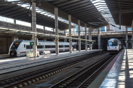 CORDOBA, SPAIN - JUNE 27, 2016: Train station in Cordoba in a beautiful summer day, Spain