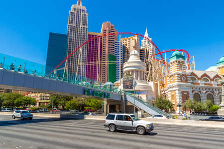 LAS VEGAS, USA - MARCH 29, 2020: New York Hotel and Casino in Las Vegas, Nevada, USAのeditorial素材