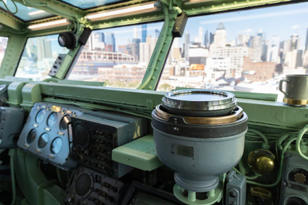 NEW YORK CITY, USA - MARCH 29, 2020: New York City’s Intrepid Sea, Air & Space Museum Complex in...