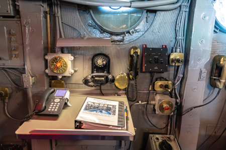 NEW YORK CITY, USA - MARCH 29, 2020: New York City’s Intrepid Sea, Air & Space Museum Complex in...