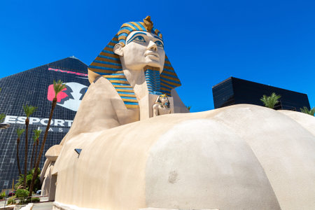 LAS VEGAS, USA - MARCH 29, 2020: Luxor Hotel and Casino in Las Vegas, Nevada, USA