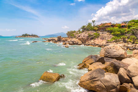 Hon Chong cape stone garden at Nha Trang, Vietnam in a summer dayの写真素材