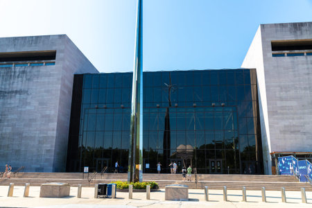 WASHINGTON DC, USA - MARCH 29, 2020: Smithsonian National Air and Space Museum in Washington DC in a...