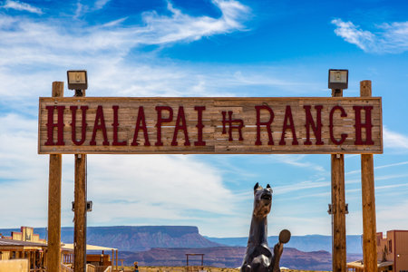 ARIZONA, USA - MARCH 29, 2020: Hualapai Ranch at Grand Canyon West Rim, Arizona, USA