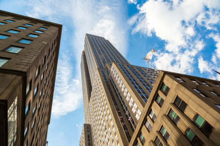 NEW YORK CITY, USA - MARCH 15, 2020: Empire State Building in Manhattan, New York City, USA