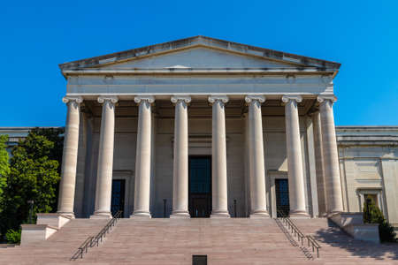 WASHINGTON DC, USA - MARCH 29, 2020: National Gallery of Art in Washington DC in a sunny day, USAのeditorial素材