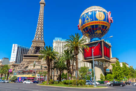 LAS VEGAS, USA - MARCH 29, 2020: Paris Las Vegas hotel and casino in Las Vegas, Nevada, USAのeditorial素材
