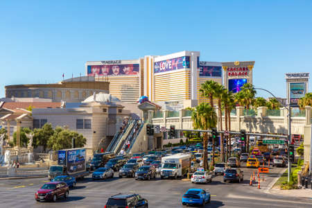 LAS VEGAS, USA - MARCH 29, 2020: The Mirage Hotel and Casino in Las Vegas, Nevada, USAのeditorial素材