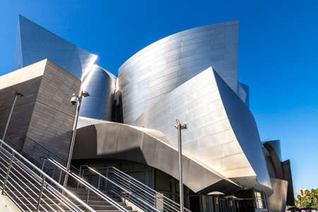 LOS ANGELES, USA - MARCH 29, 2020: Walt Disney Concert Hall in Los Angeles, California, USAのeditorial素材