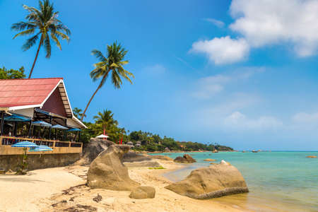 Beautiful tropical beach at Samui island, Thailandの写真素材