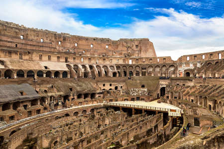 Legendary Coliseum in Rome, Italy in a winter dayの写真素材