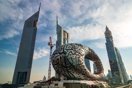 DUBAI, UAE - APRIL 5, 2020: The Museum of The Future in Dubai, United Arab Emiratesのeditorial素材