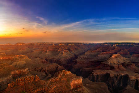 Grand Canyon National Park at sunset, Arizona, USAの写真素材