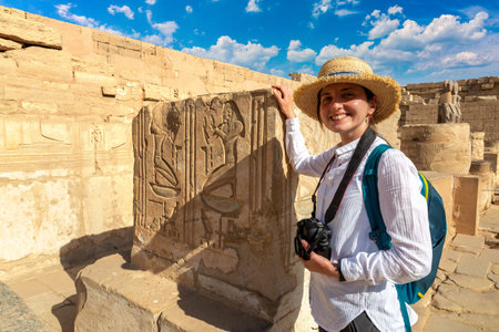 Medinet Habu temple in Luxor, Valley of King, Egypt