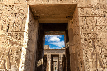 Medinet Habu temple in Luxor, Valley of King, Egypt