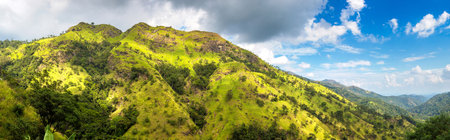 Panorama of  Nature landscape of Ella in a summer day in Sri Lankaの写真素材