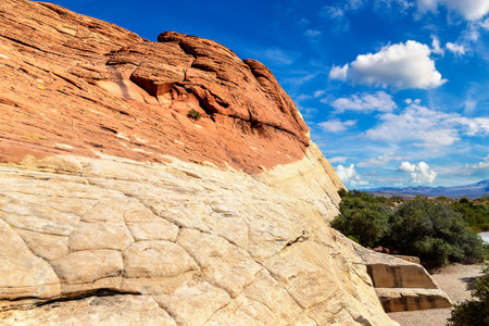 Red Rock Canyon national conservation area near Las Vegas, Nevada, USAのeditorial素材