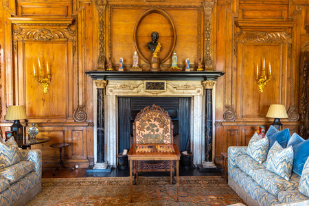 BROOMFIELD, THE UNITED KINGDOM - JUNE 28, 2022: Interior of Leeds Castle in Kent, The United Kingdomのeditorial素材
