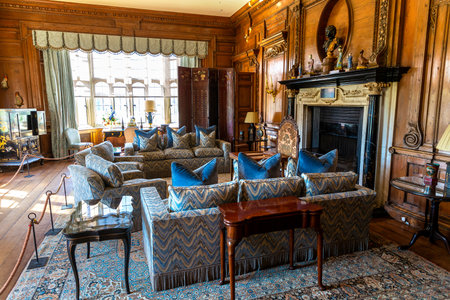 BROOMFIELD, THE UNITED KINGDOM - JUNE 28, 2022: Interior of Leeds Castle in Kent, The United Kingdomのeditorial素材